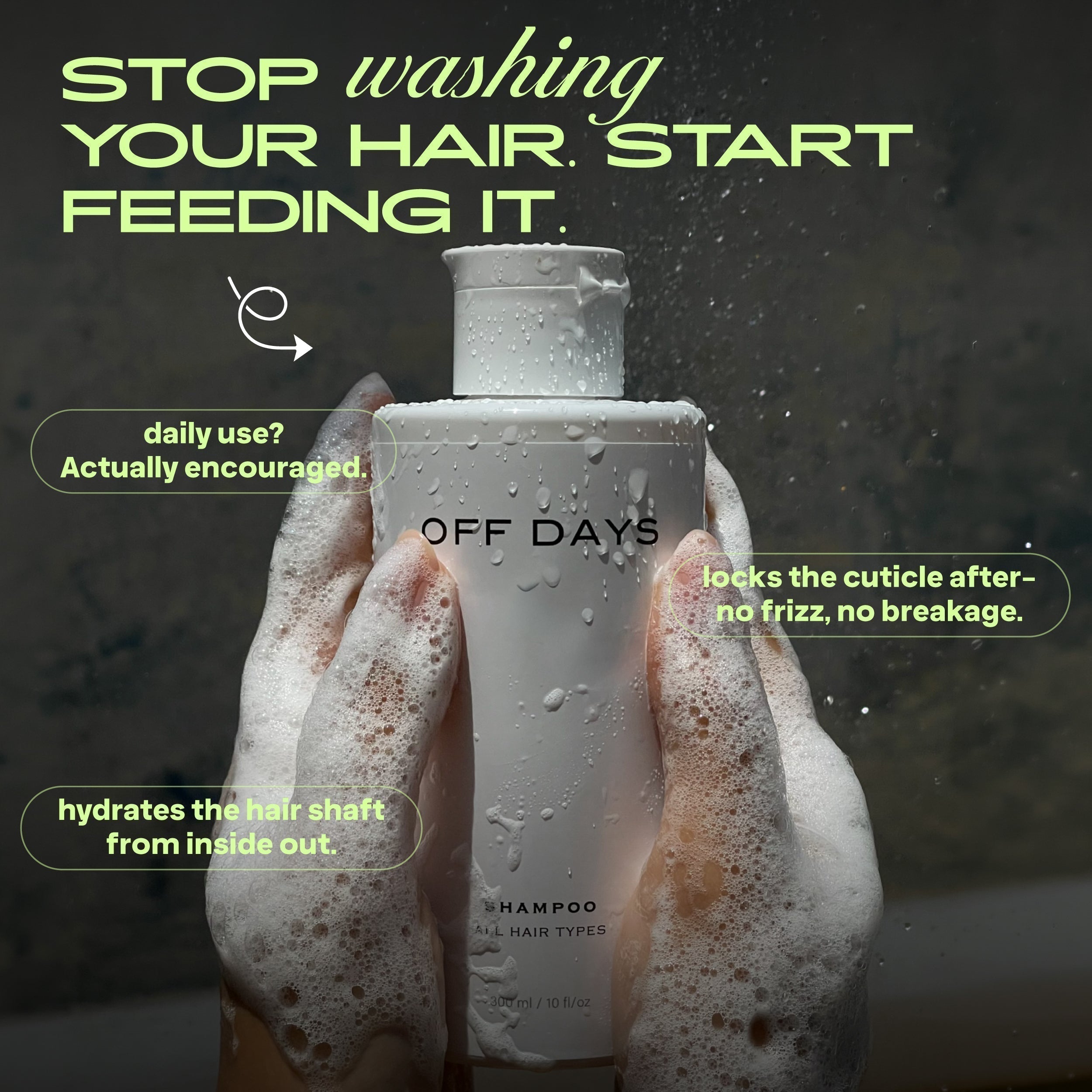 OFF DAYS Everyday Shampoo — the best sulfate-free shampoo for Indian hair