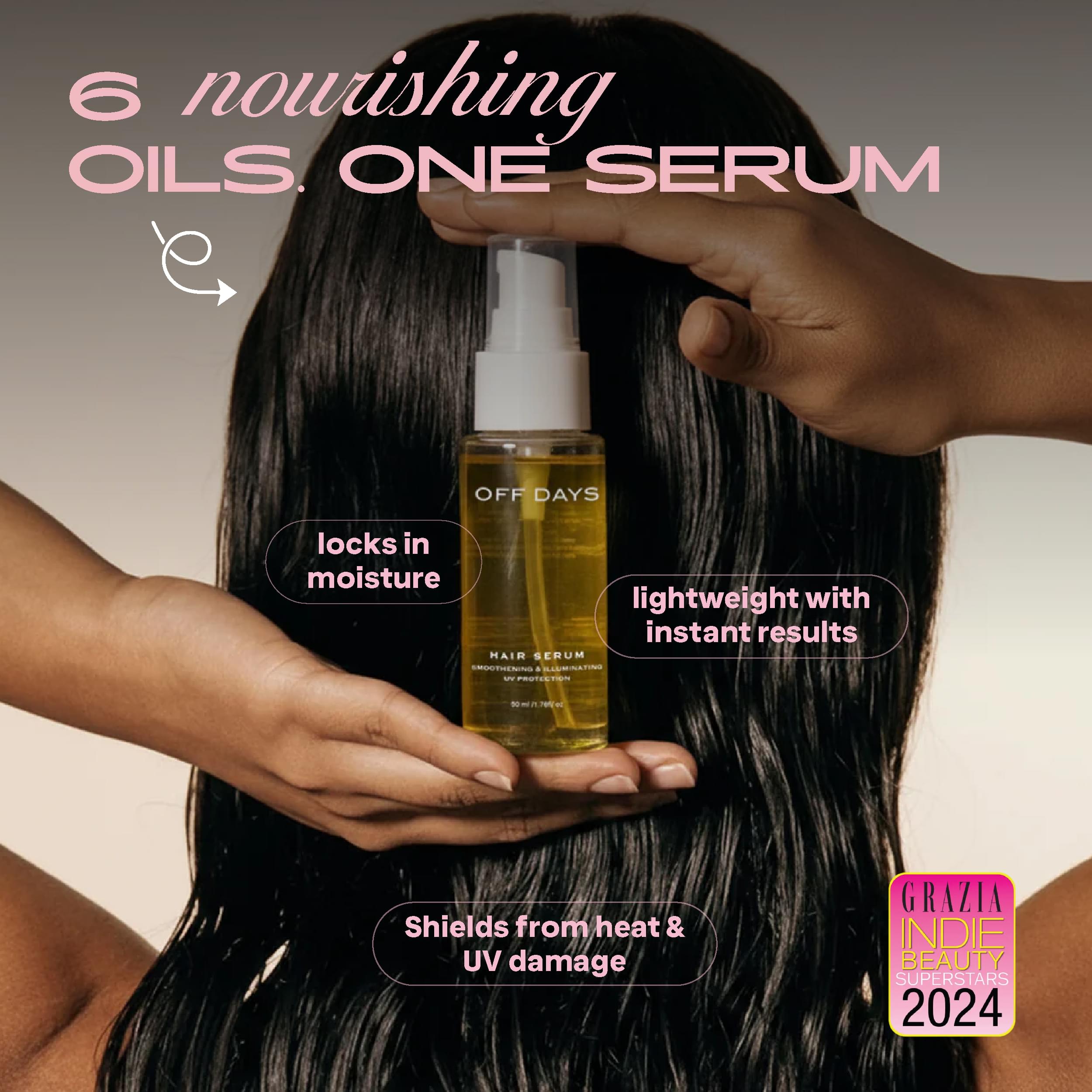 "OFF DAYS Trio Pack — shampoo, conditioner & serum for complete hair care"